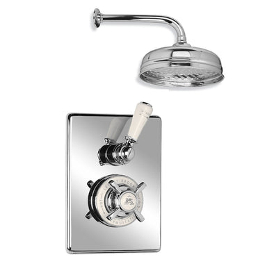 Concealed Shower Mixer with 203mm Overhead Shower