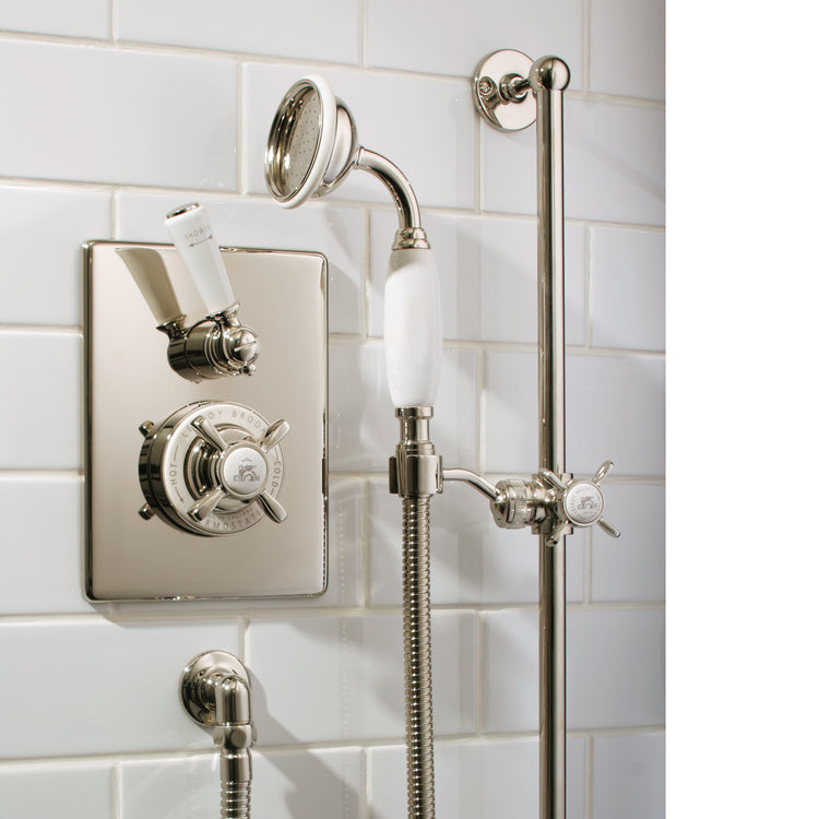 Thermostatic Shower valve with sliding rail and hand shower kit