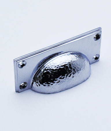 Hammered Rectangular Cup Pull Handle
