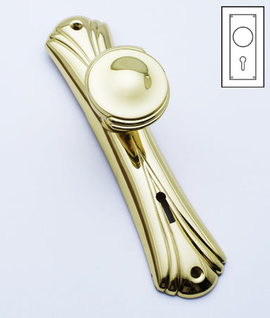 Langham Door Knob on Backplate