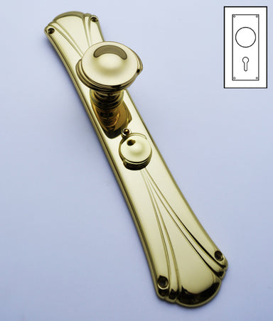 Langham Door Knob on Large Backplate