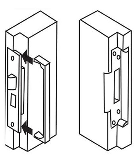 Rebate To Suit Fortress Upright 5 Detainer Sash Lock
