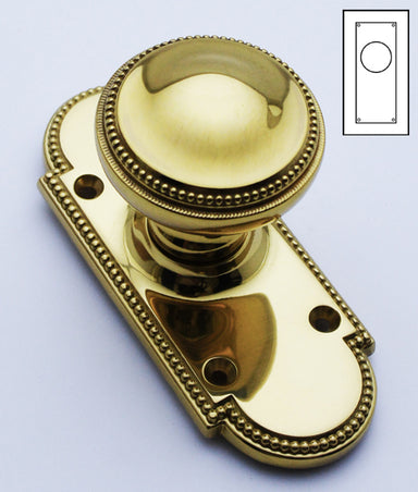 Ritz Bun Knob Latch On Plate