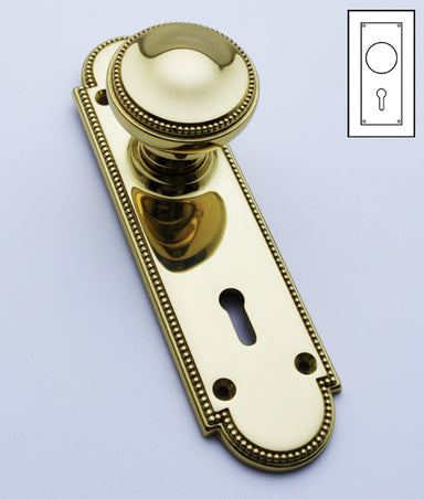 Ritz Round Knob On Backplate
