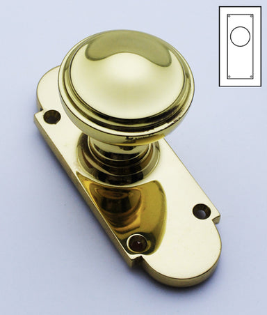 Savoy Bun Knob Latch On Plate