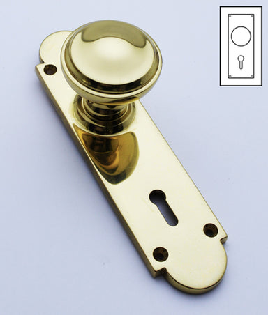 Savoy Door Knob on Backplate