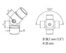 Non-Tarnish Adjustable Flush Angle