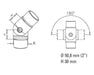 Non-Tarnish Adjustable Flush Angle