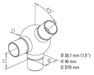 Non-Tarnish Ball Elbow 45 Degree + 1 Outlet 90 Degree