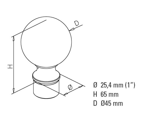 Non-Tarnish Ball Top