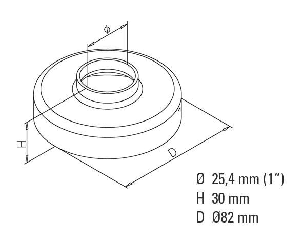 Non-Tarnish Base Cover for Post Support