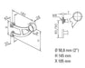 Non-Tarnish Double Stem Wall Footrail Bracket