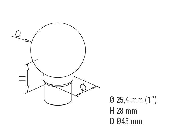 Non-Tarnish External Ball Top