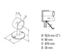 Non-Tarnish Flat End Post