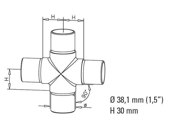 Non-Tarnish Flush Cross