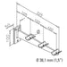 Non-Tarnish Tray Slide Bracket 325mm